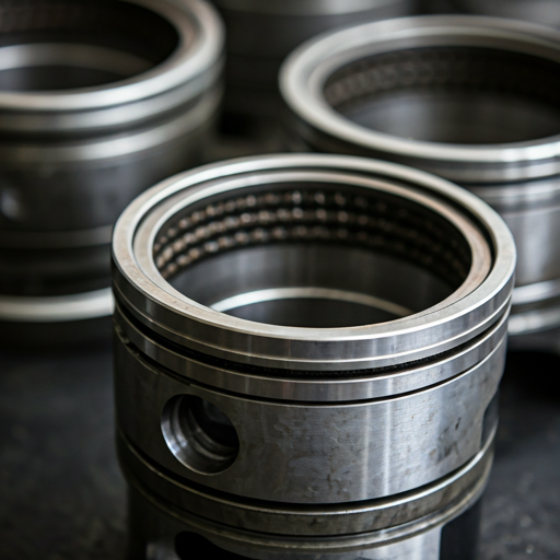 Marine diesel engine piston rings